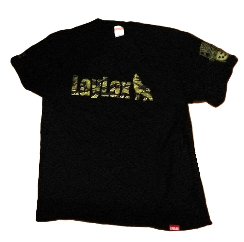 LayLax 迷彩Logo 黑T