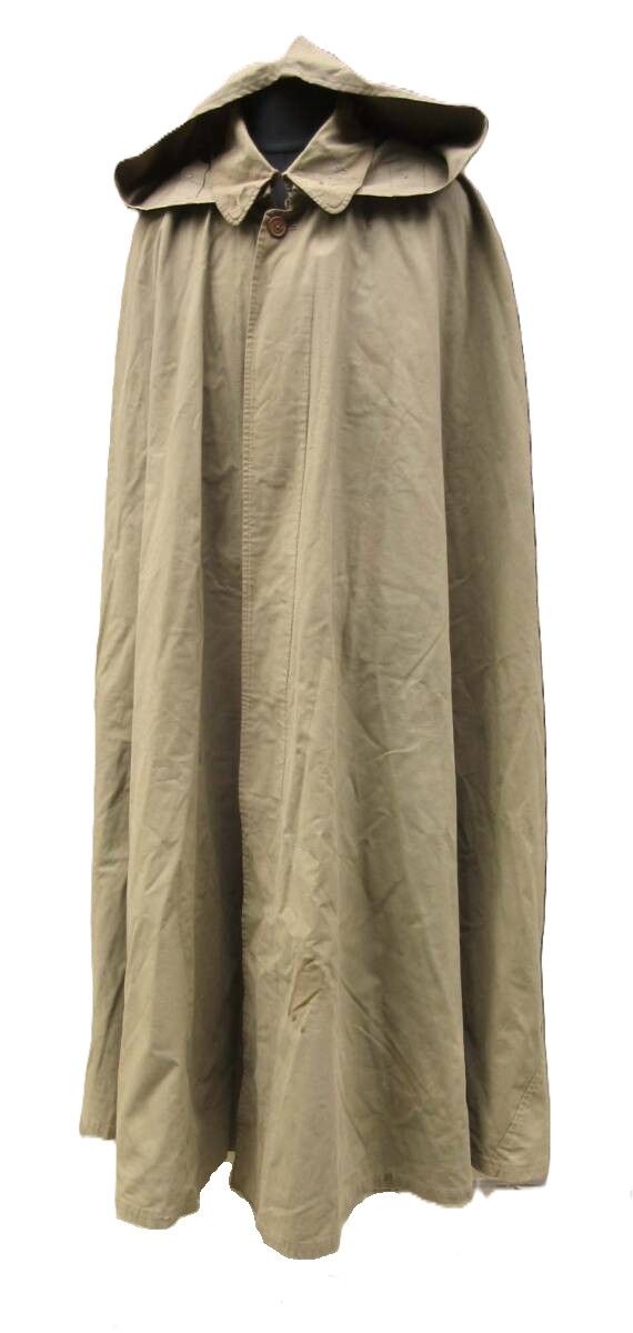 二戰日本陸軍將校用 防水棉製雨斗篷