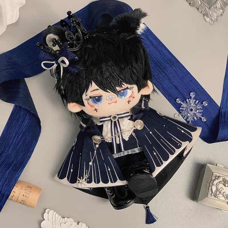 全新20cm娃衣／紺蝶迷章