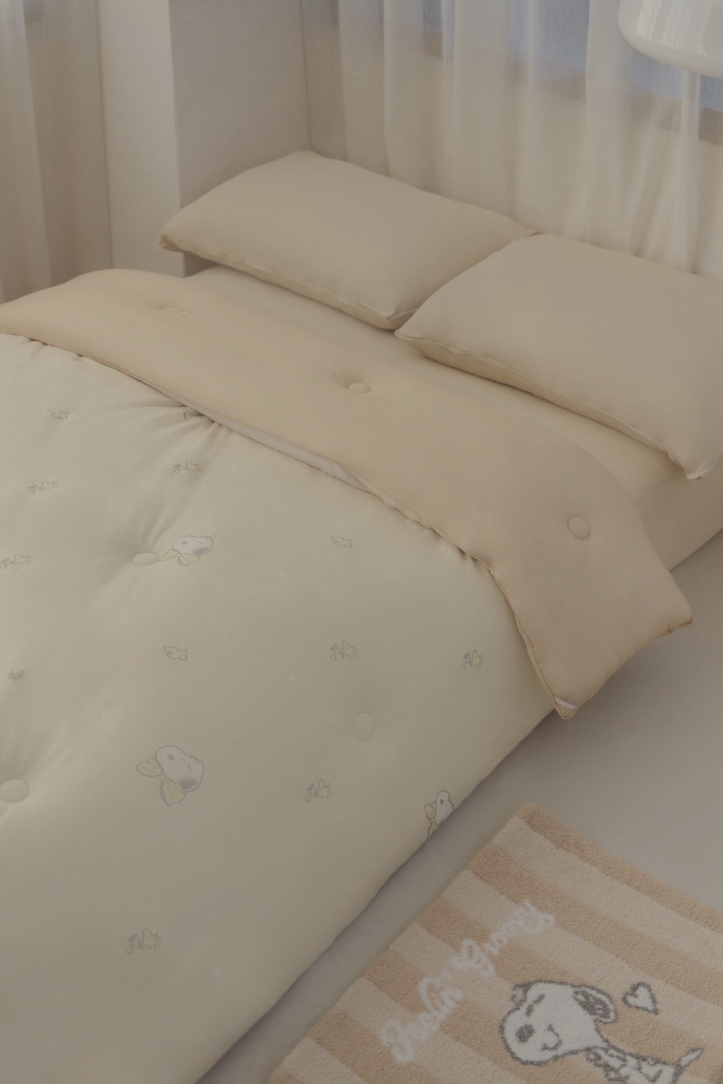 Snoopy＆Olaf冬夜柔暖雲朵被