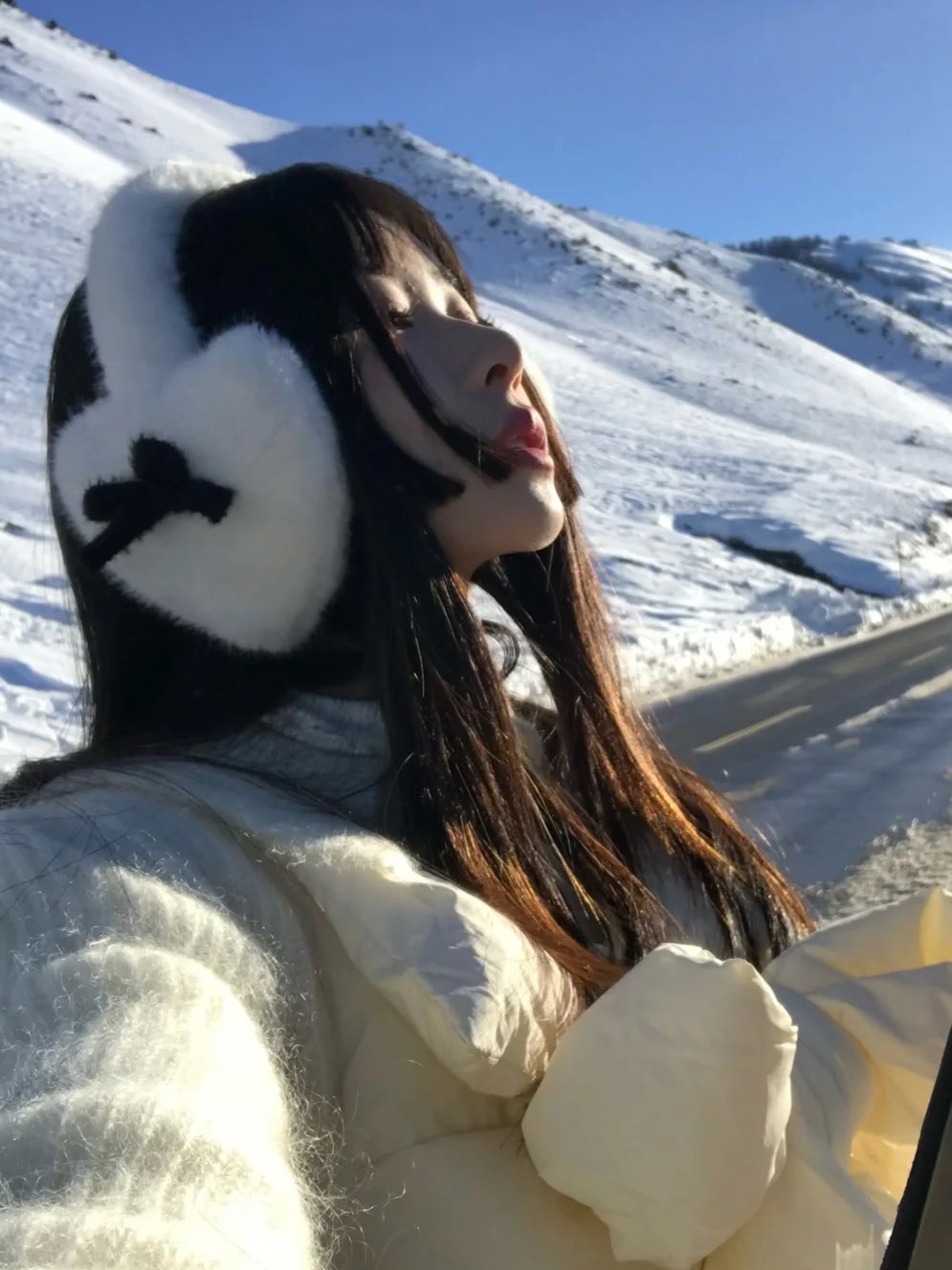 法式奶油蝴蝶結耳罩☁️❄️