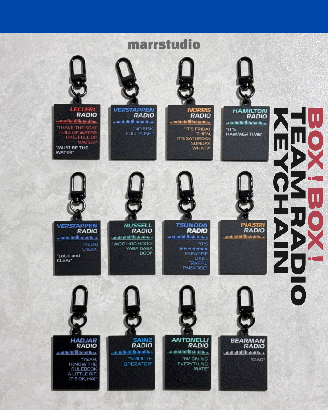 [第二批次] BOX! BOX! Team Radio Keychain 無線電鑰匙圈