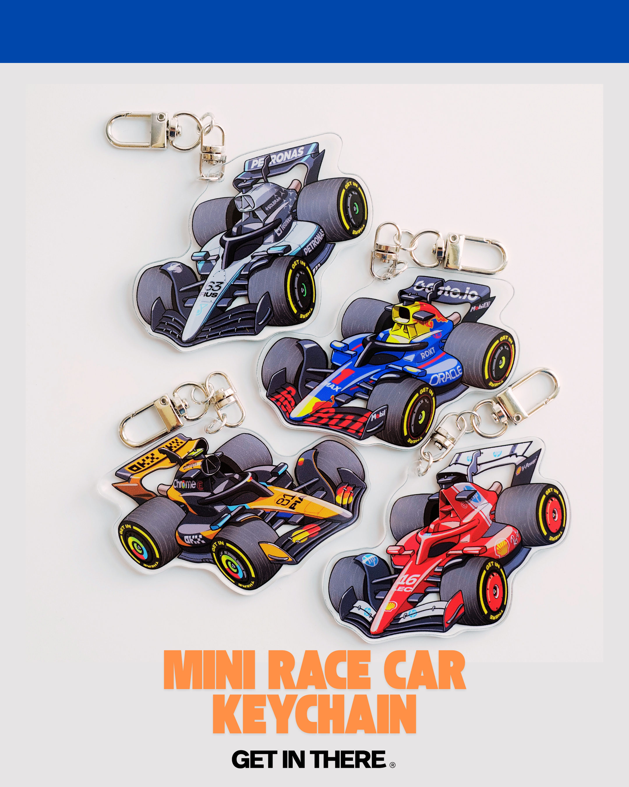 [NEW DROP][12月下旬出貨] Mini Race Car Keychain 迷你F1賽車鑰匙圈