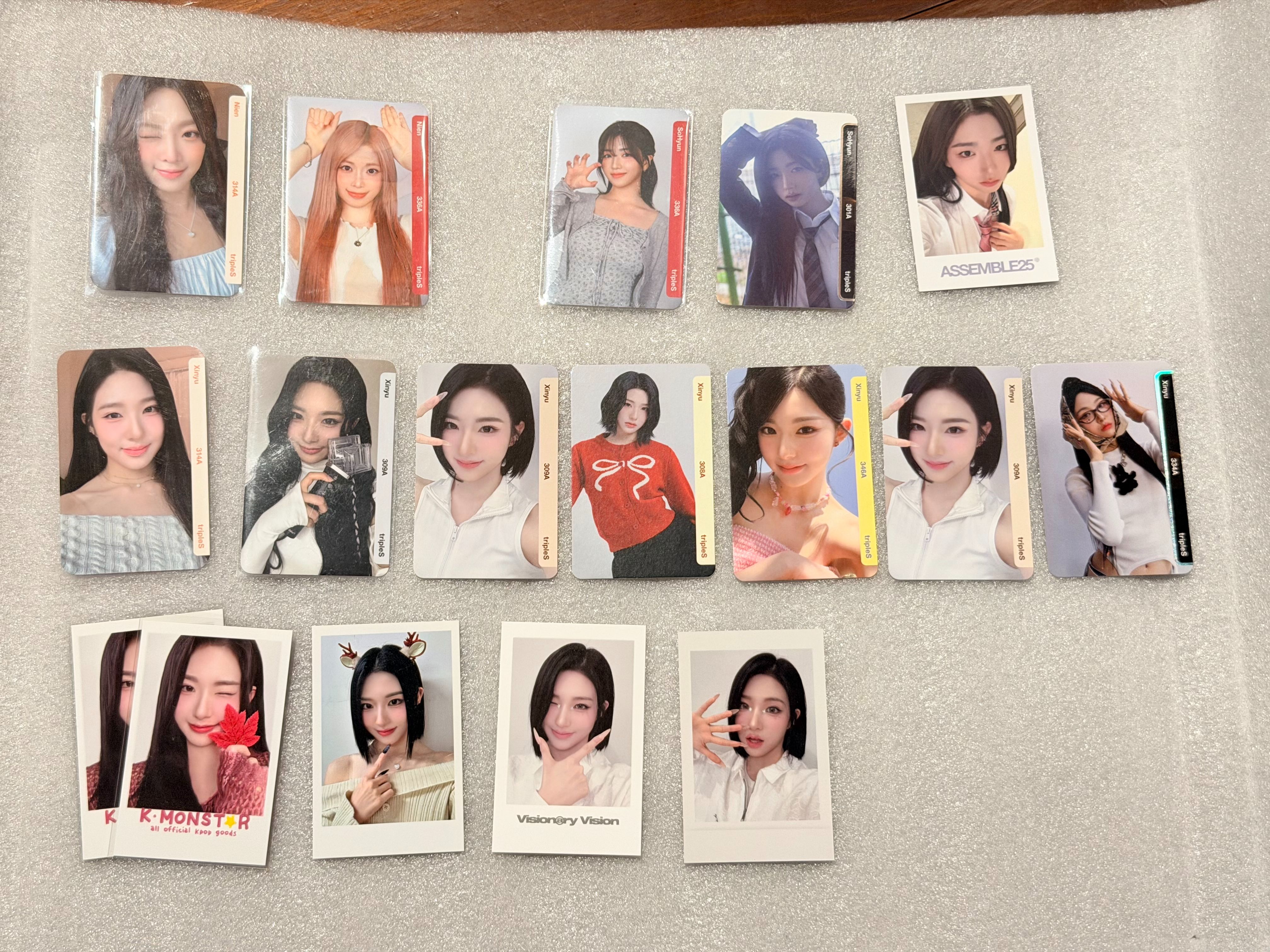 各成員小卡（S13❤️‍🔥，S14，S15✨）
