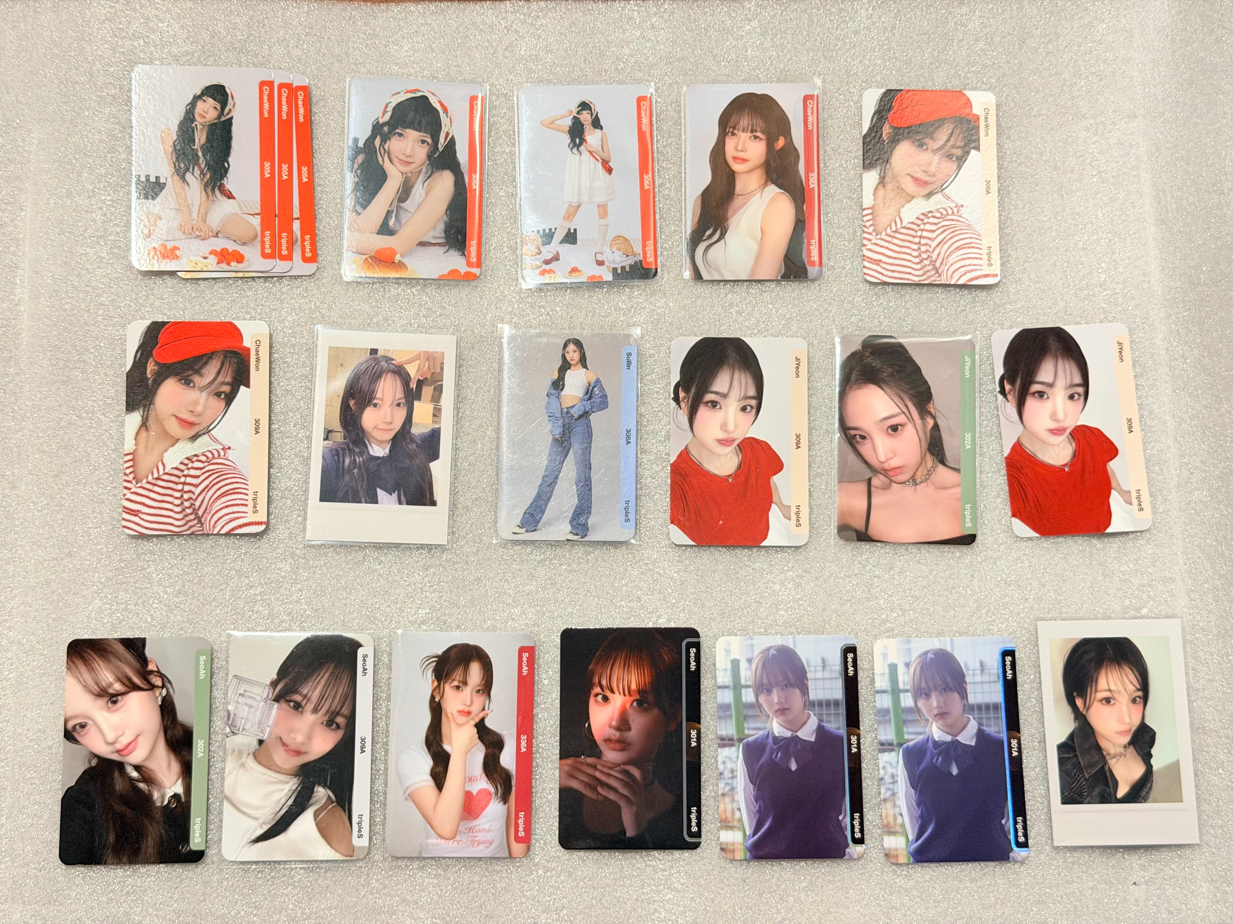 各成員小卡（S21❤️‍🔥，S22✨，S23✨，S24❤️‍🔥）