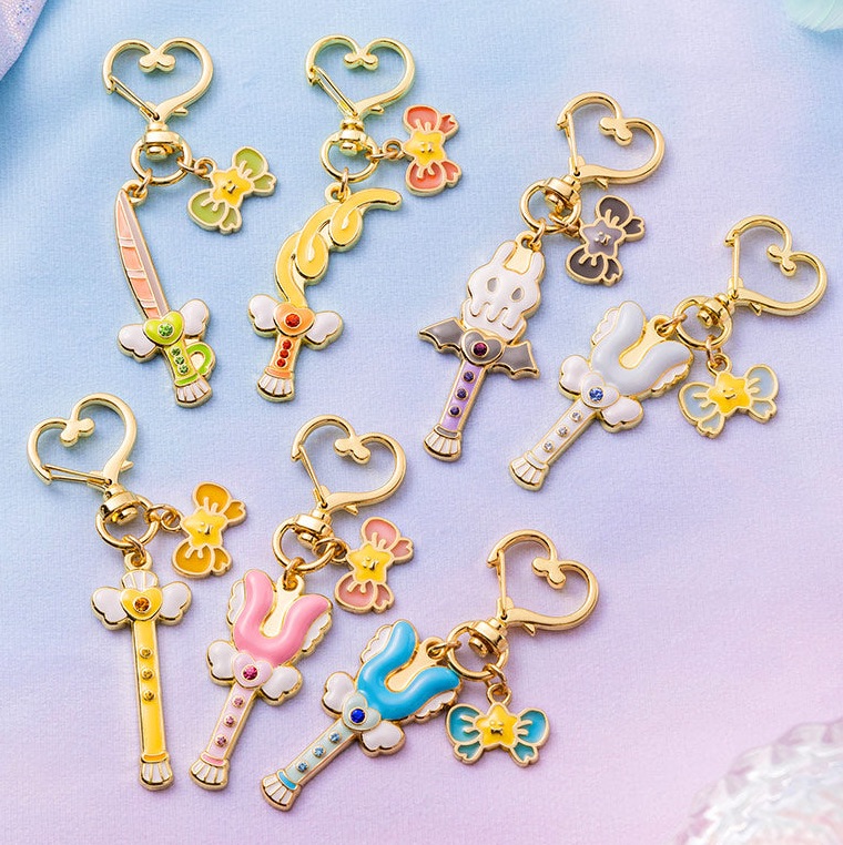 魔法棒愛心釦吊飾