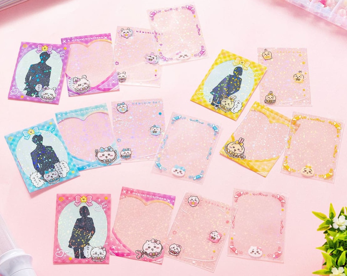 閃亮透明卡片袋/4 種圖案 x 每種圖案 5 張 ＝ 共 20 張