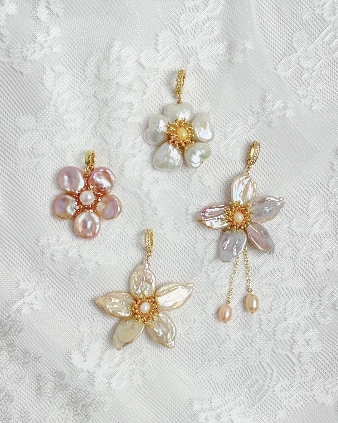 花漾 | 天然淡水珍珠墜子