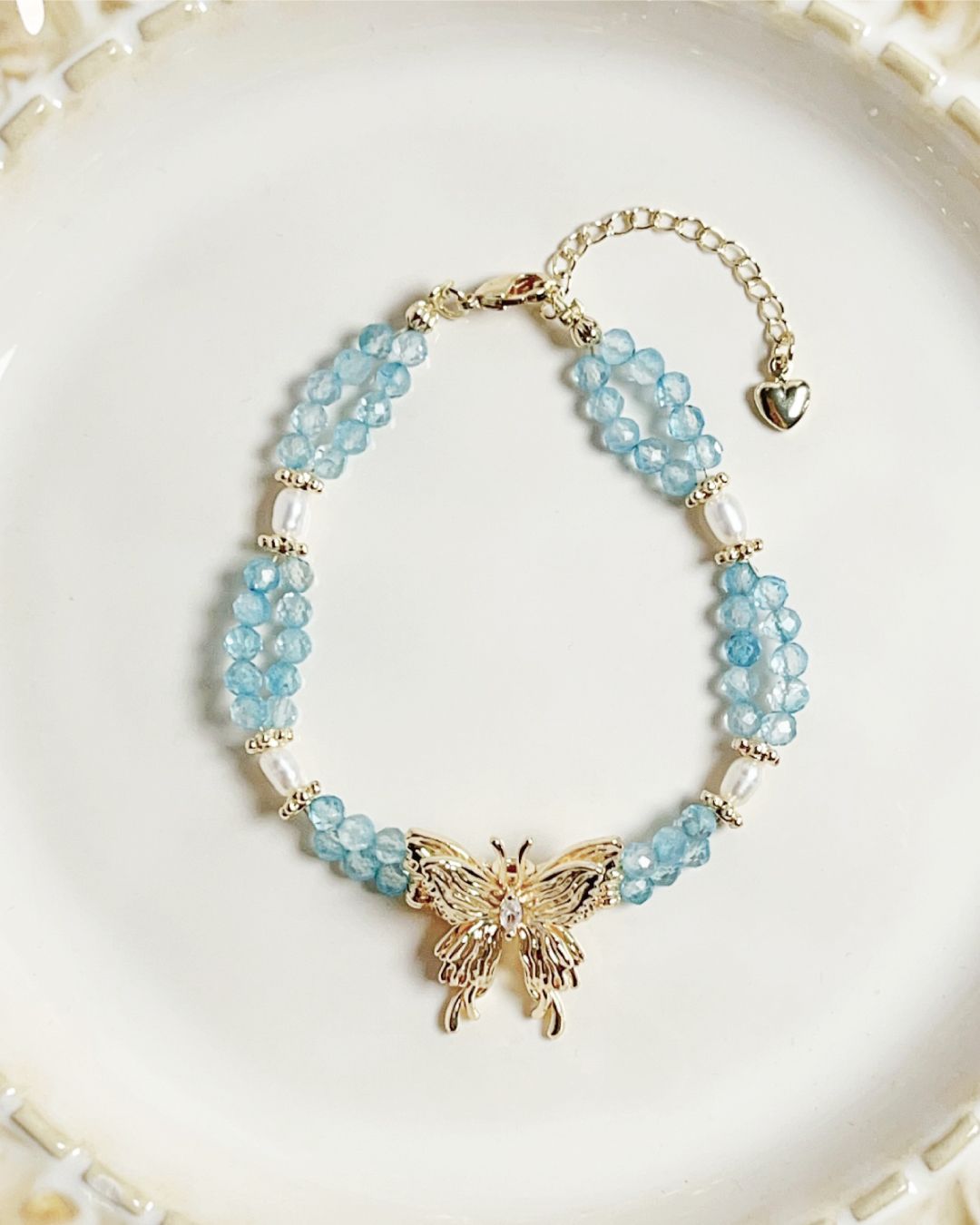 蝴蝶莊園 | 天然托帕石手鍊