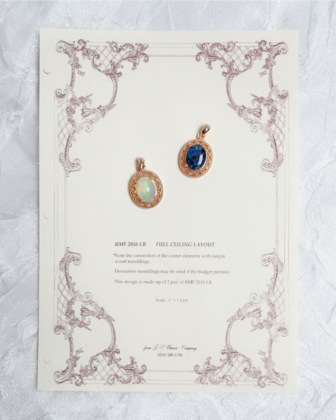 天然歐泊項鍊 *S925銀