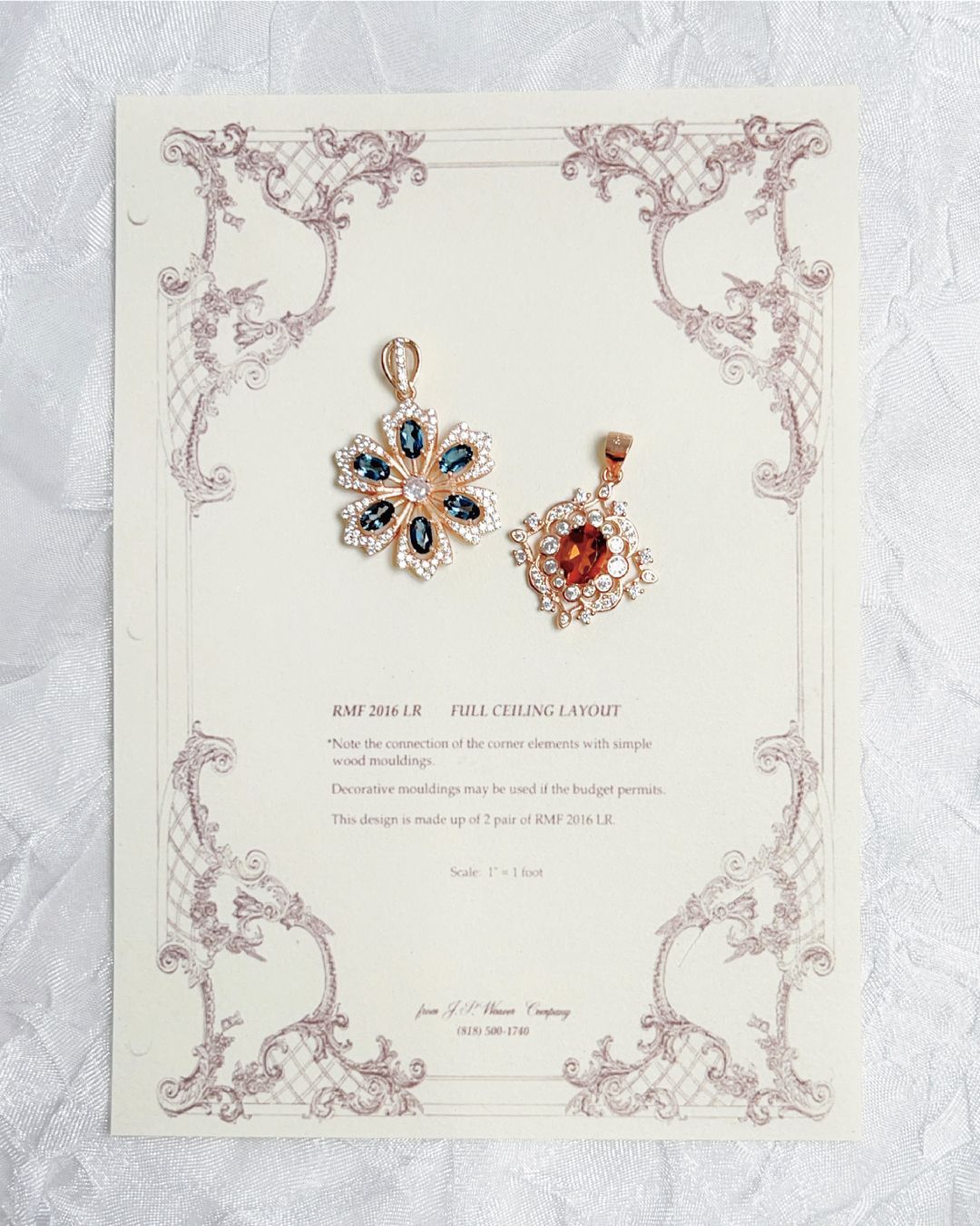 天然托帕石項鍊/錳鋁榴石項鍊 *S925銀