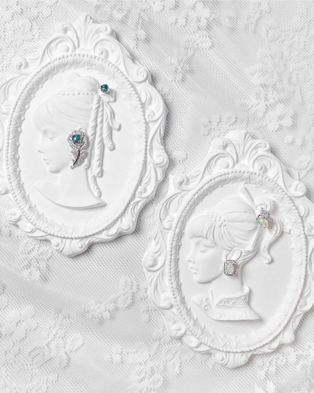 天然歐泊耳環 *S925銀