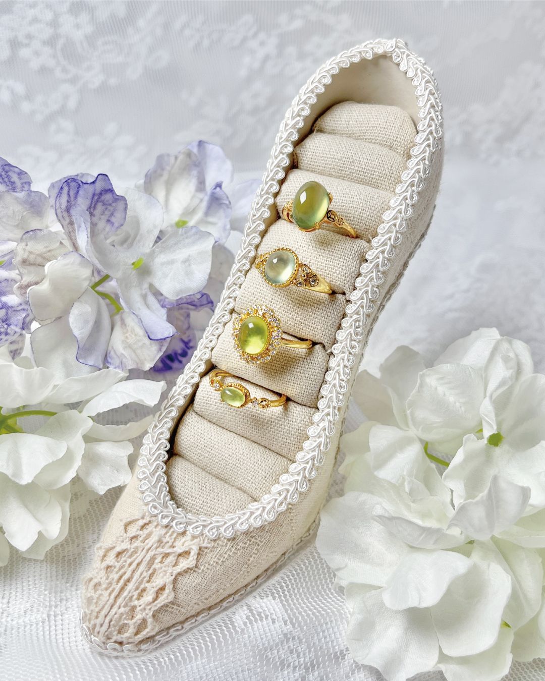 天然葡萄石戒指 *S925銀