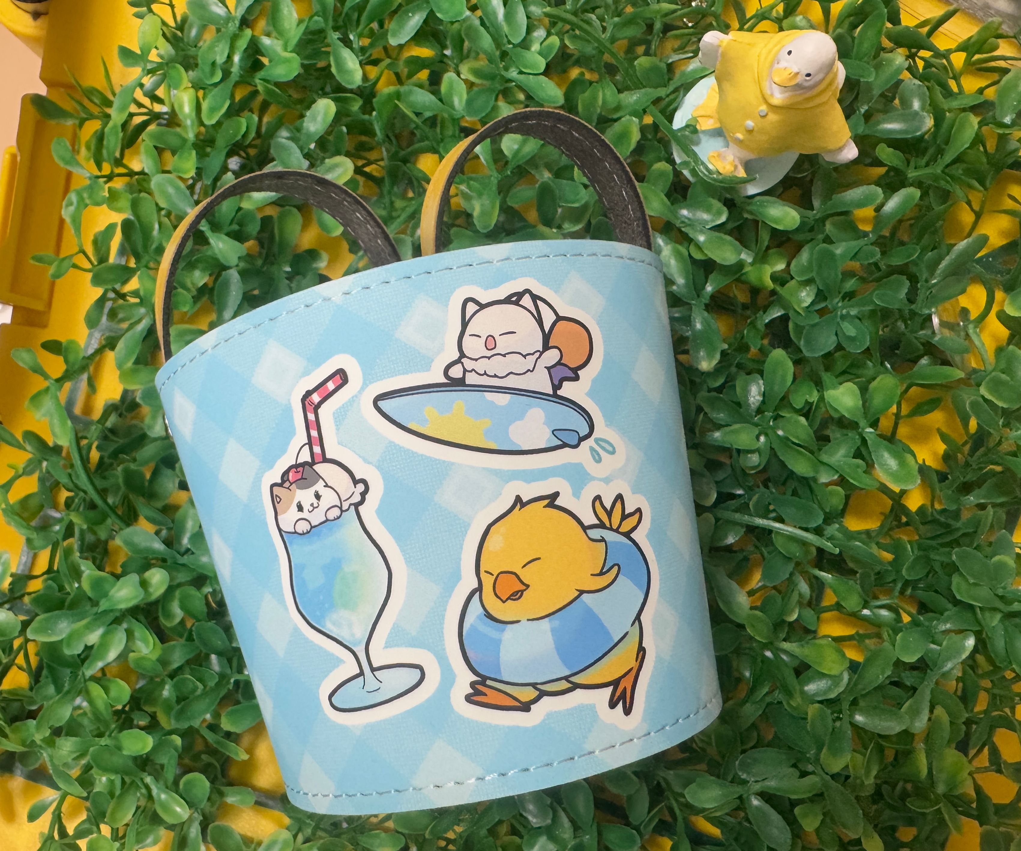 免運 FF14 清涼一夏吉祥物合成皮革杯套