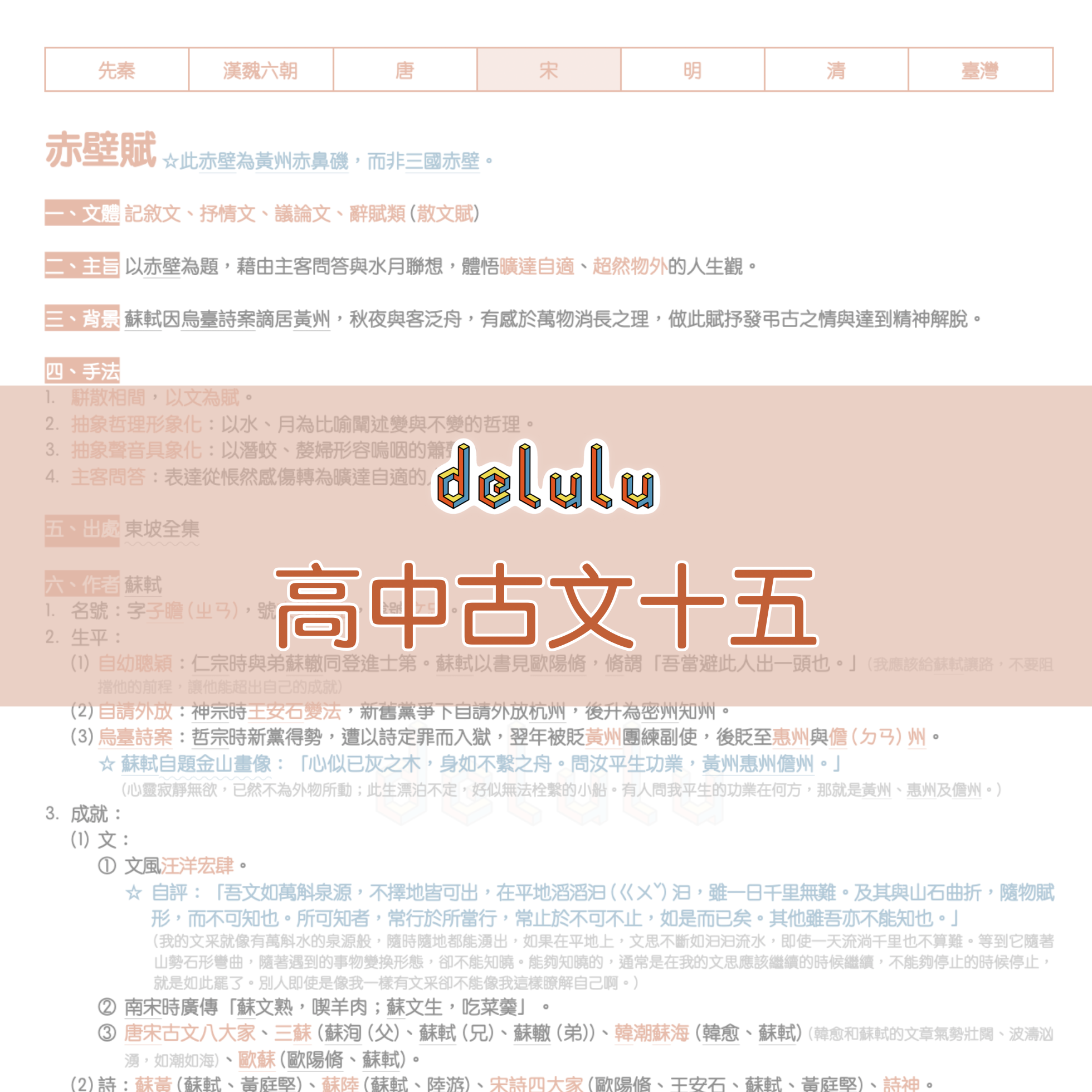 Delulu 高中古文十五