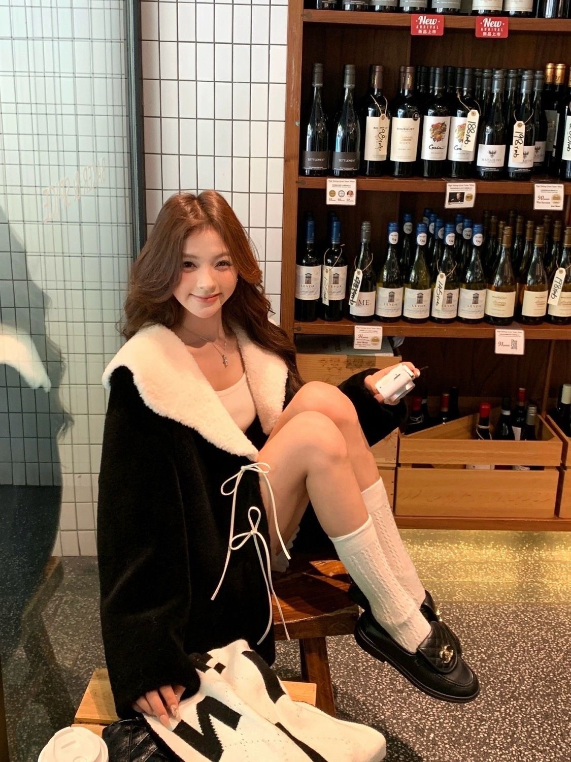 毛茸茸娃娃領氣質外套