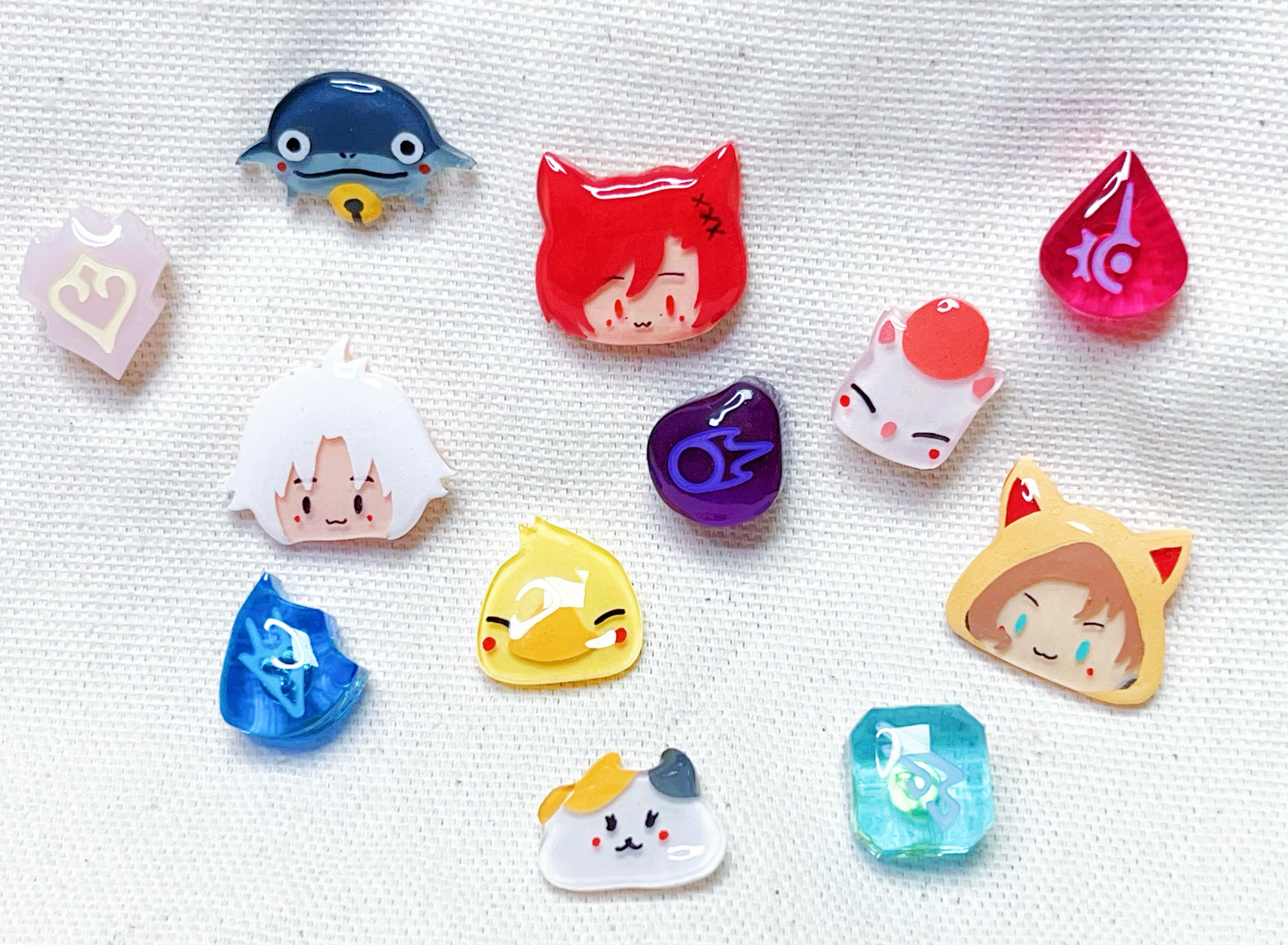 FF14 吉祥物手繪別針