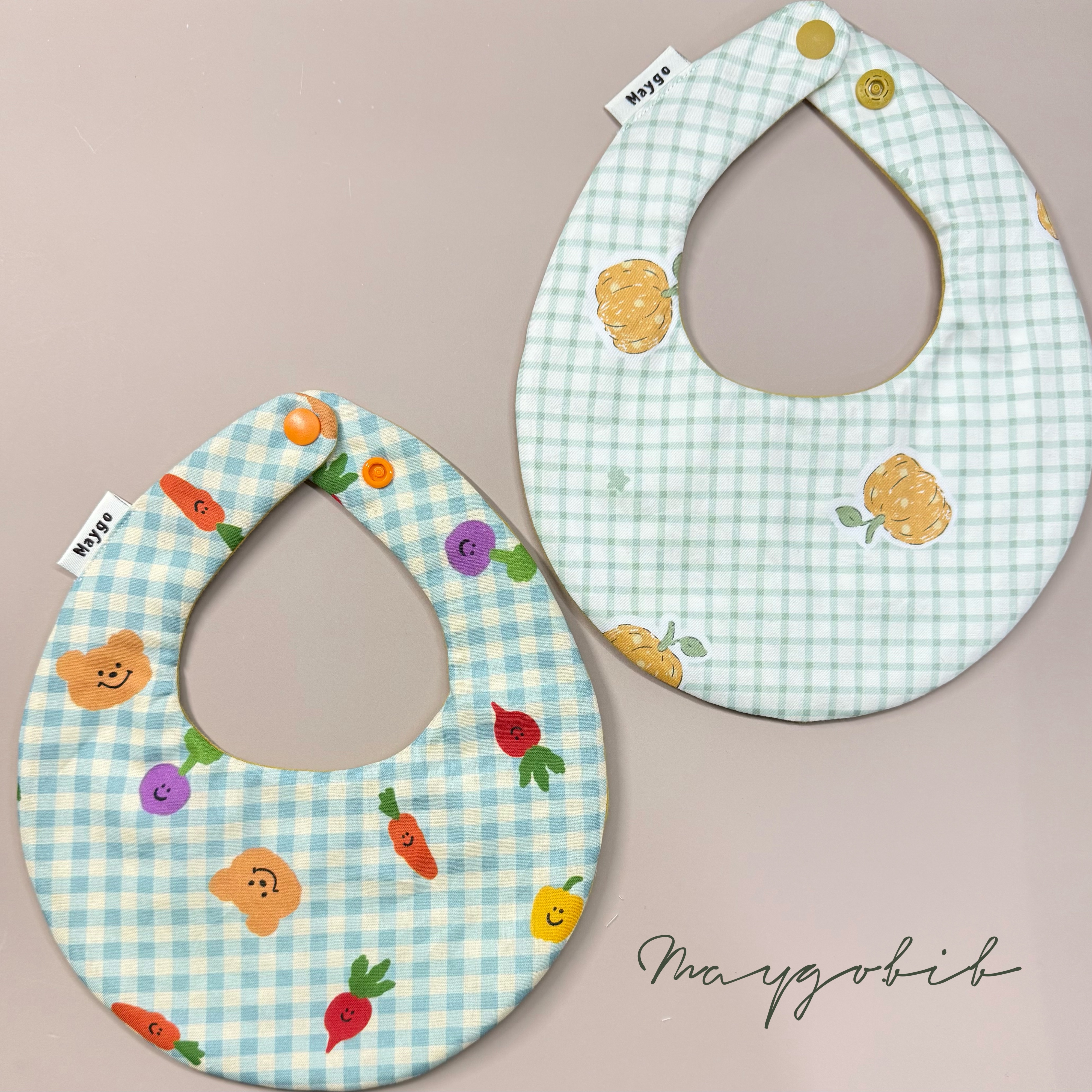 Maygo.bib。小南瓜圓&蔬果派對蛋兜兜