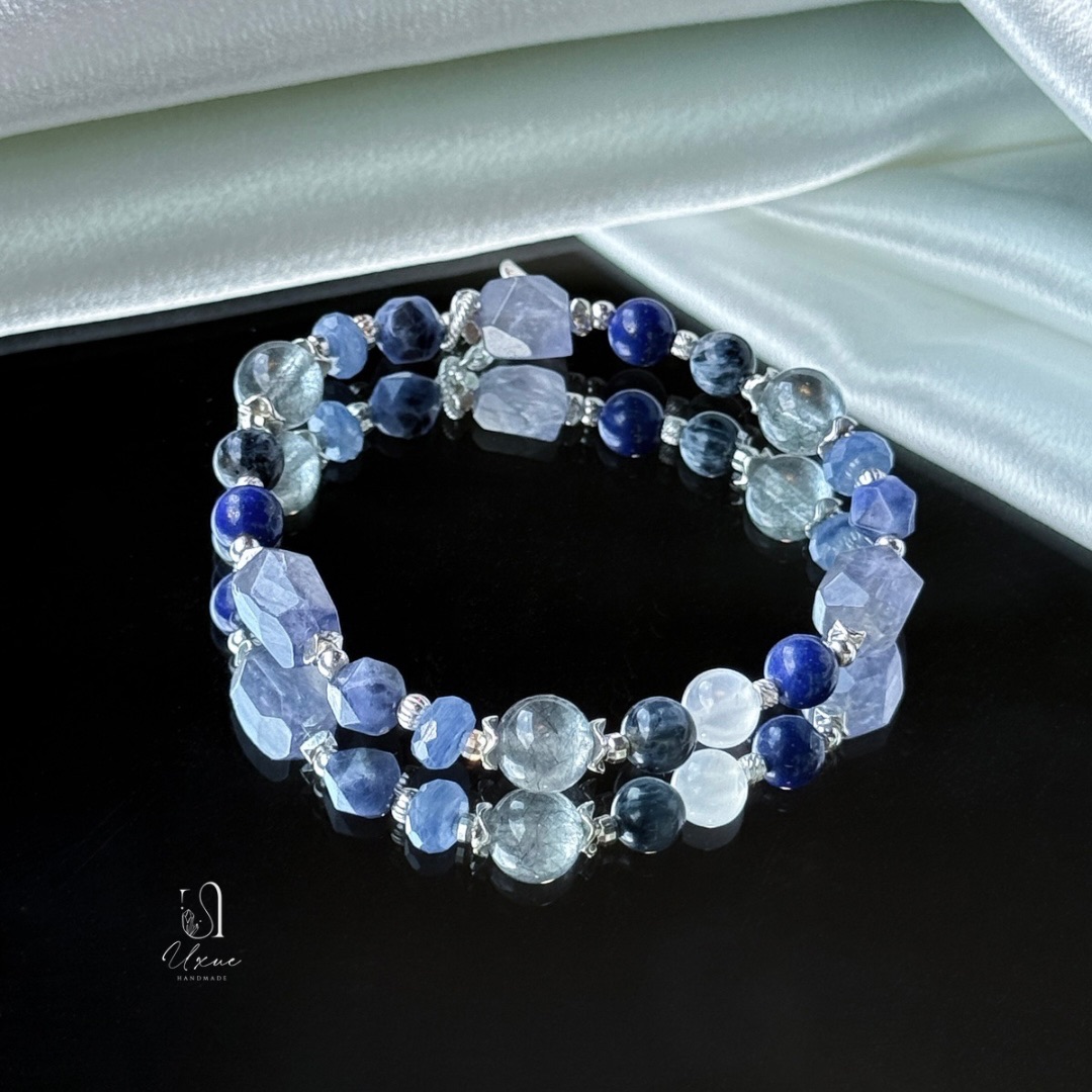 蒼穹吟遊——菫青石、藍髮晶、彼得石、藍紋石、青金石、藍晶石、月光石