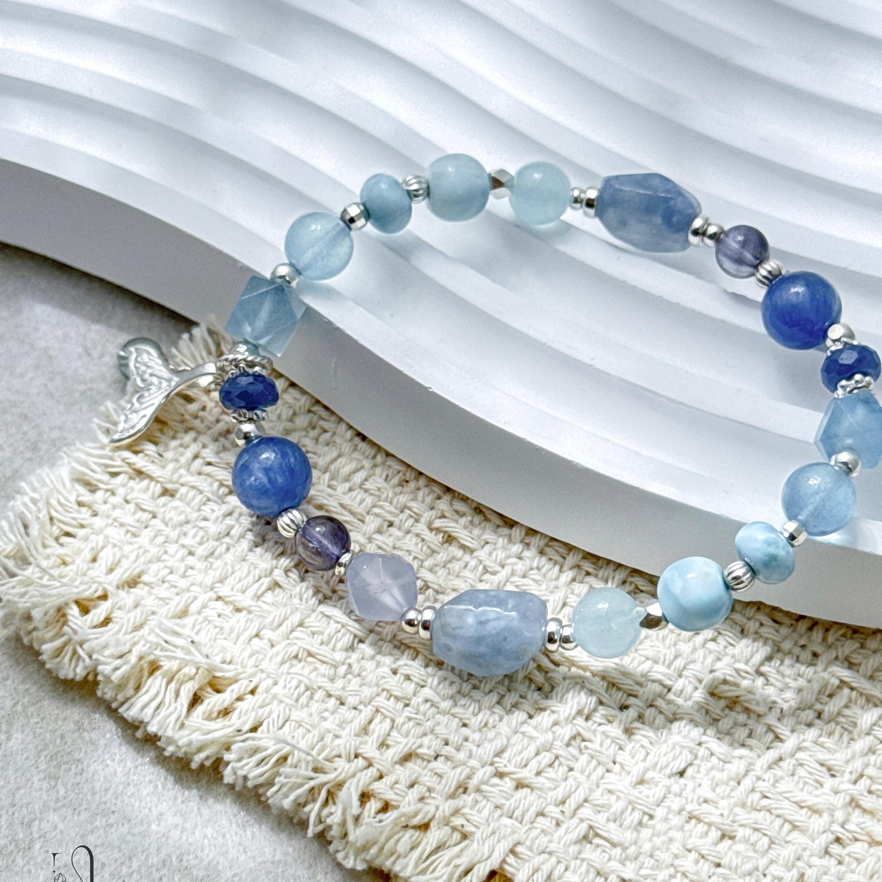 Blue Frequency——藍兔毛、海藍寶、海紋石、藍晶石、藍玉髓、堇青石