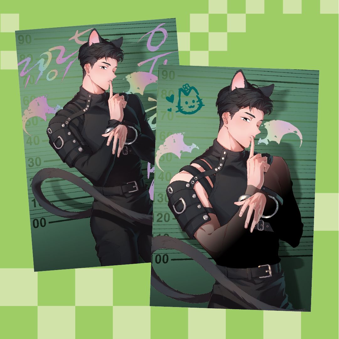 此貓有罪！溫感明信片