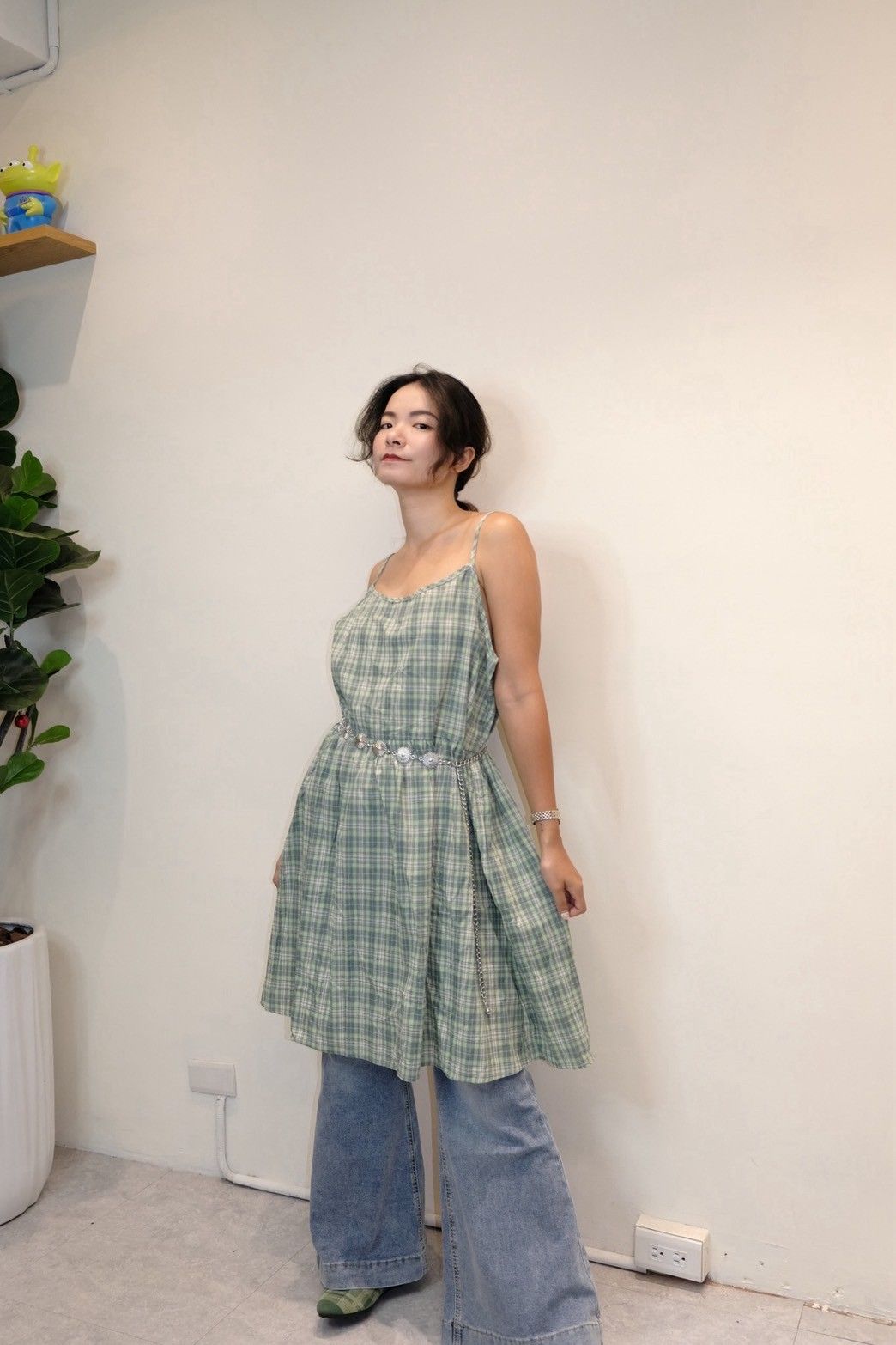 日系麻棉綠野仙蹤洋裝