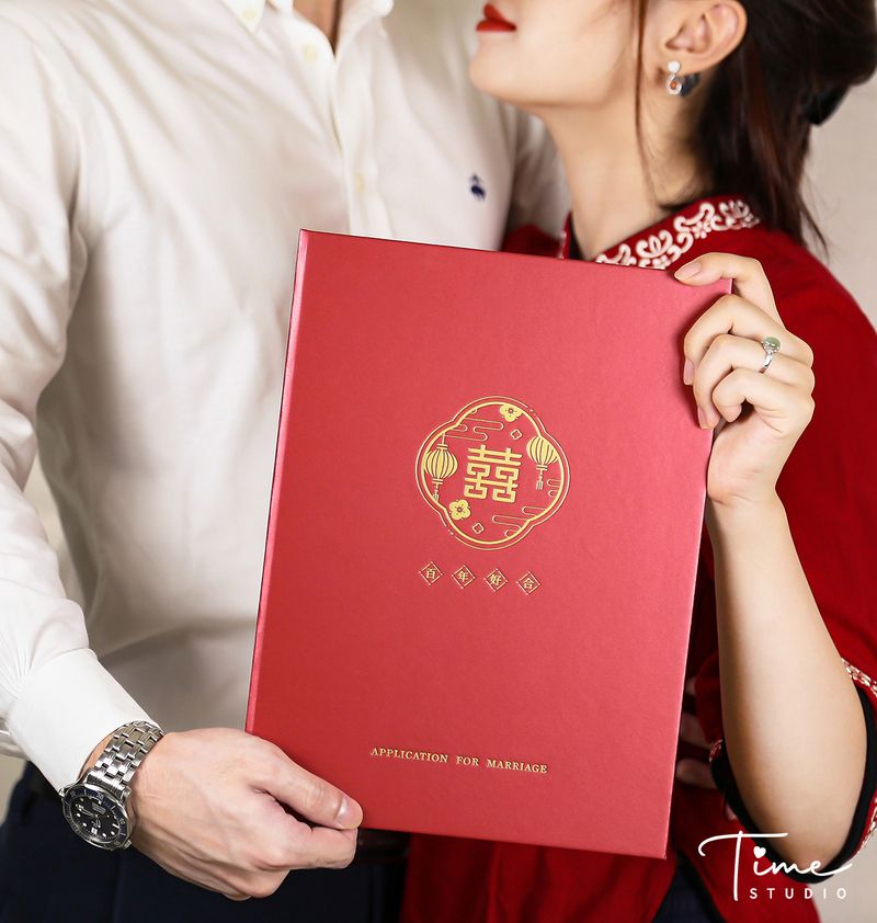 【24h快速出貨】百年好合．燙金結婚書約｜戶政可用 結婚證書 書約 結婚證書 證書夾 婚約 書約夾 結婚必備 異性同性