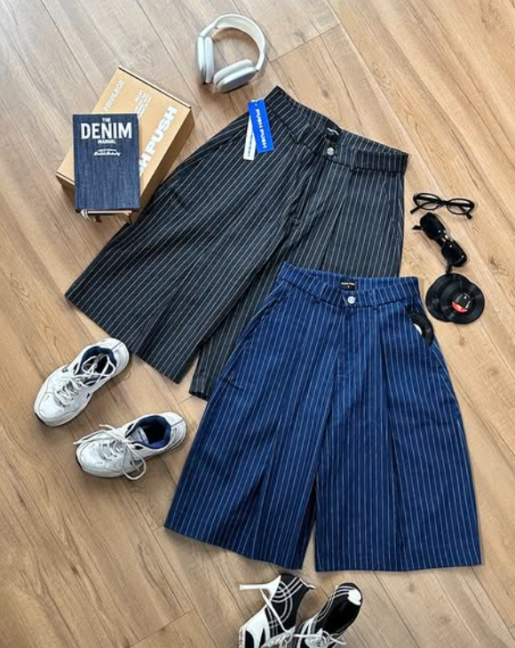 PUSH PUSH細條紋短褲