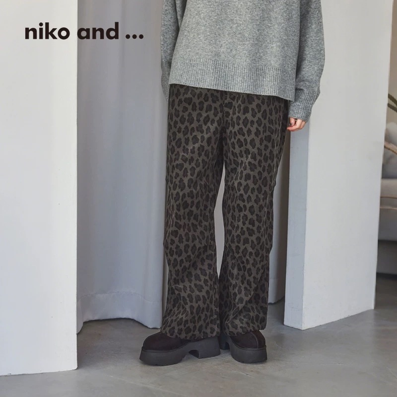 niko and ...秋冬新款復古燈芯絨休閒褲