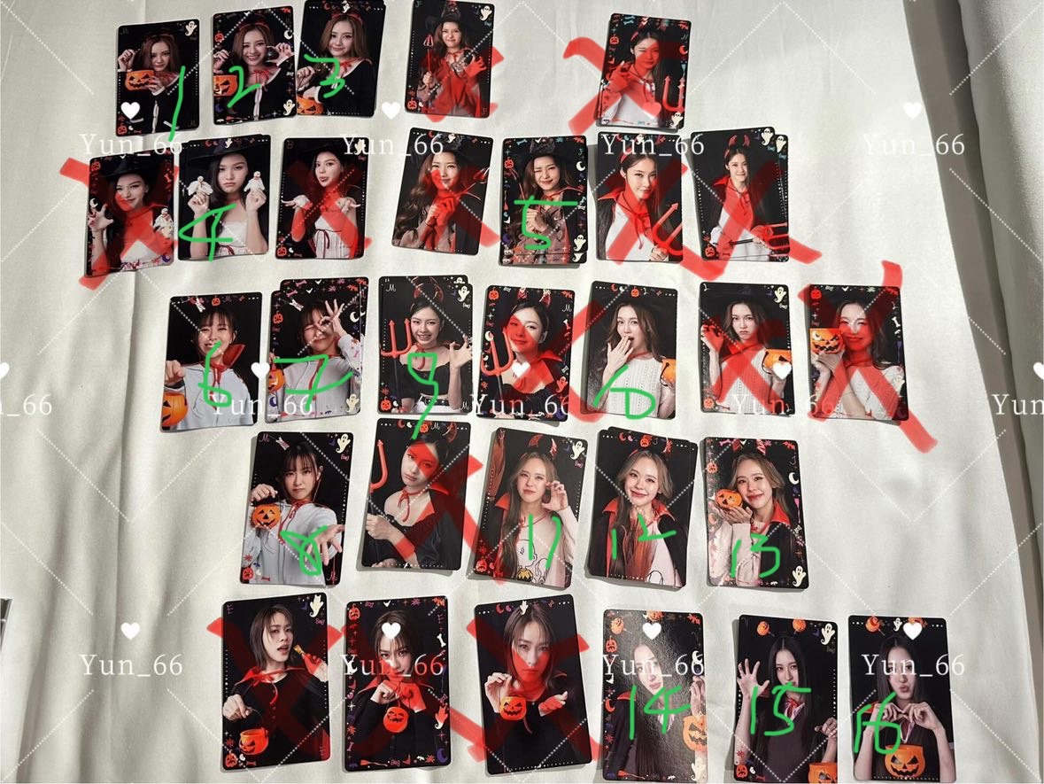 10月女生隨機卡