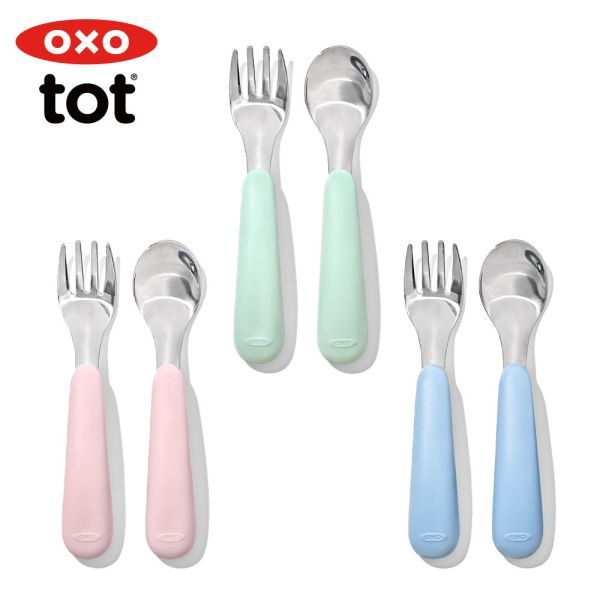 OXO 矽膠湯匙叉子組