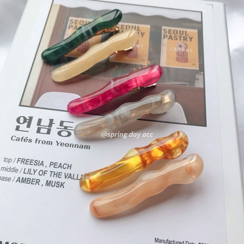 現貨｜韓國不規則壓克力波浪髮夾