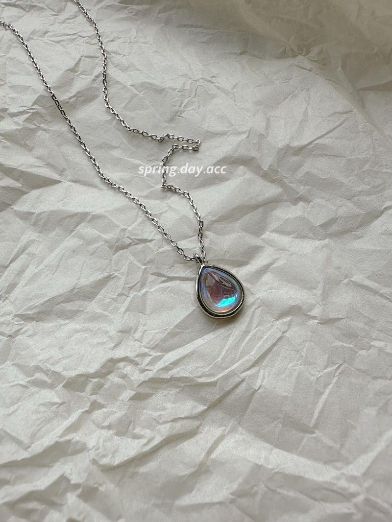 現貨｜鍍真金｜貓眼石水滴吊墜項鍊