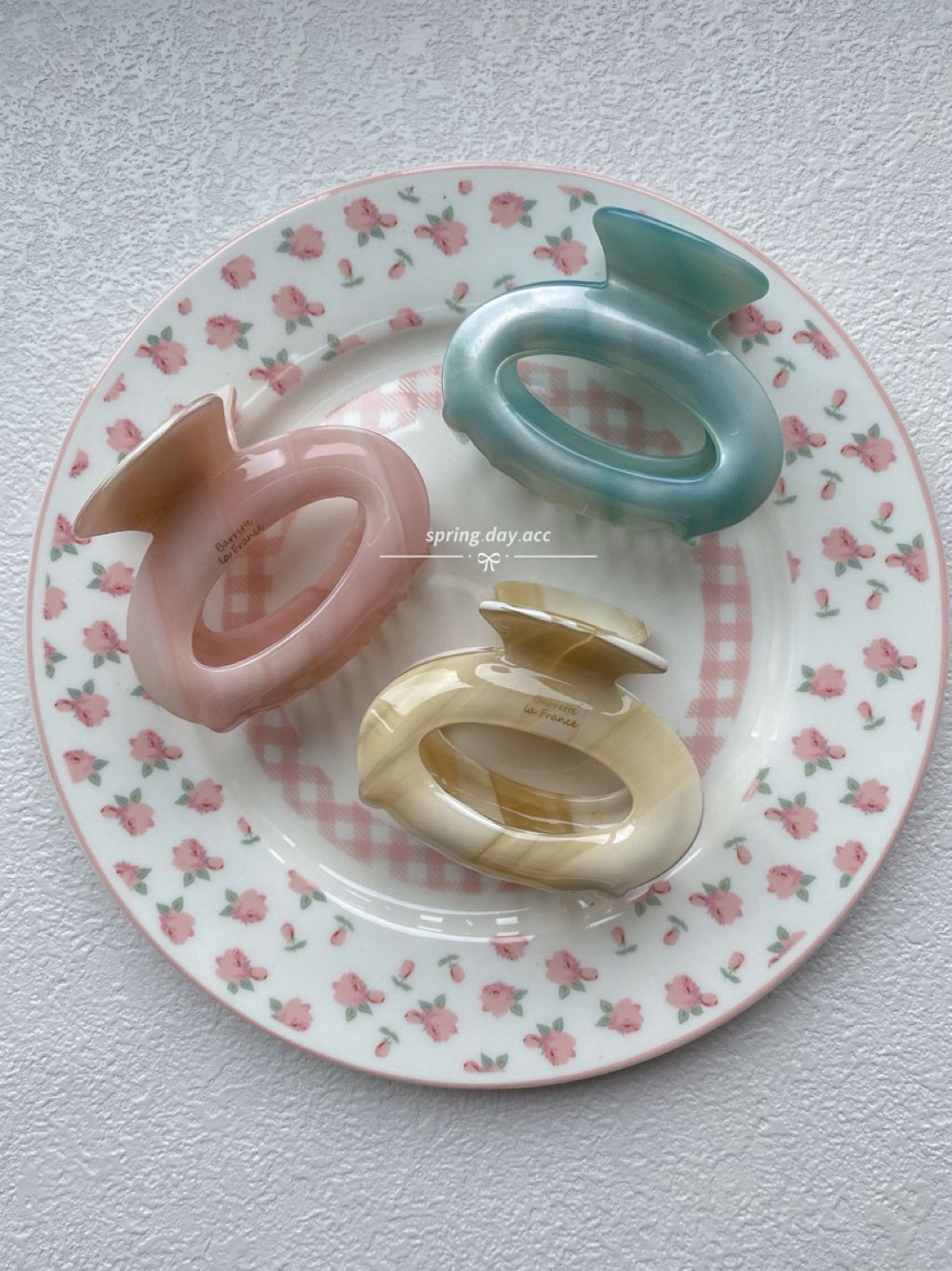 現貨｜韓系奶油漸層小抓夾