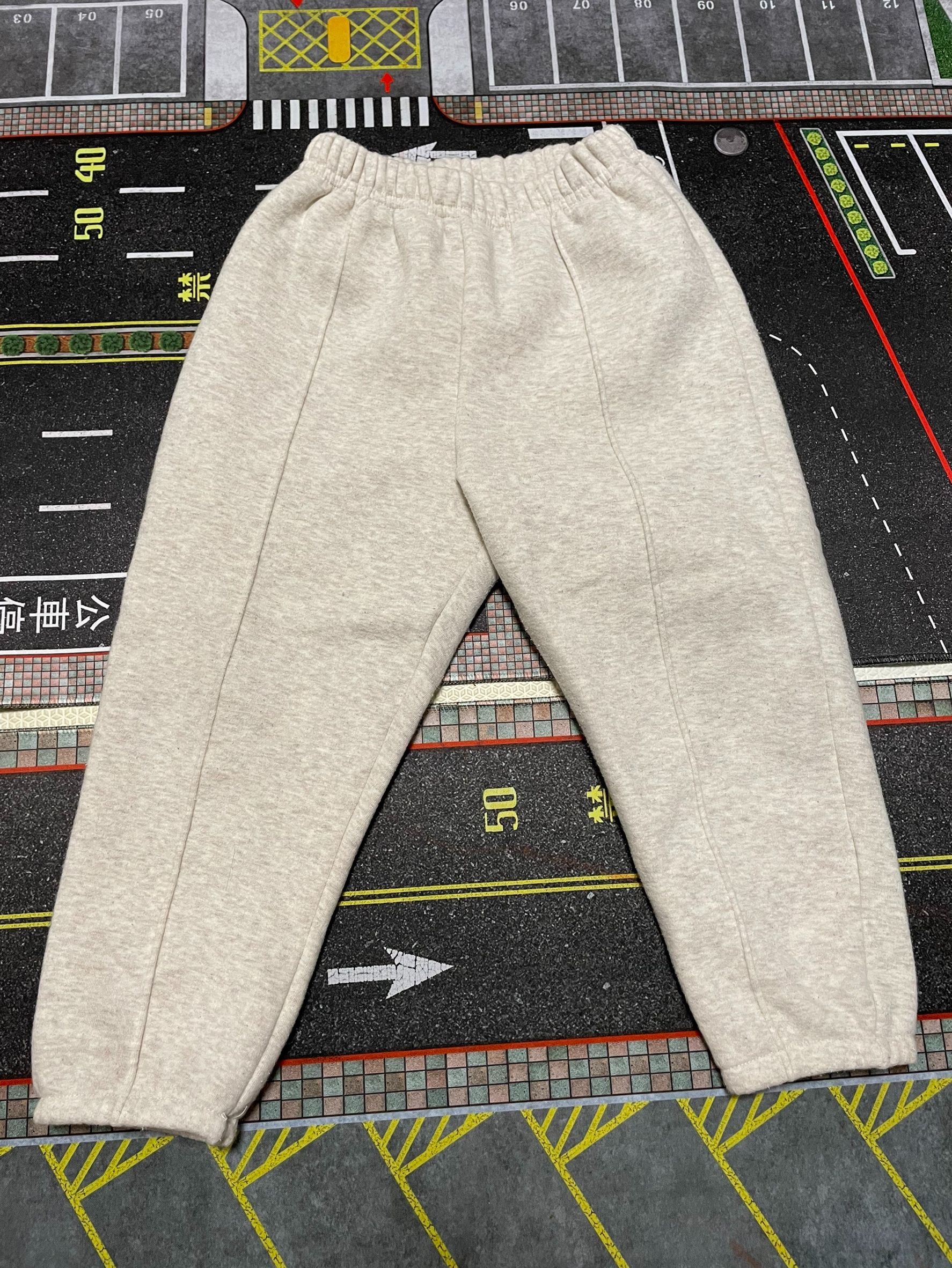 aosta XL號（大約90-100cm）米色刷毛褲