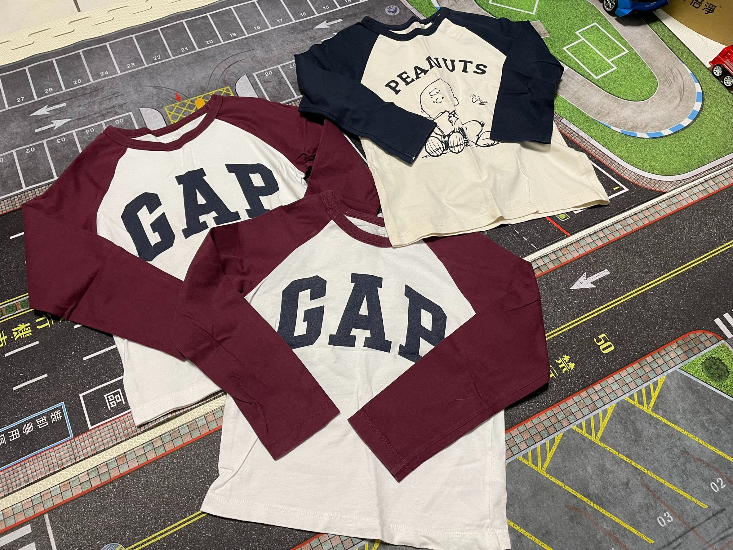 薄長袖T 4件組 GAP 4years+Lativ 100cm