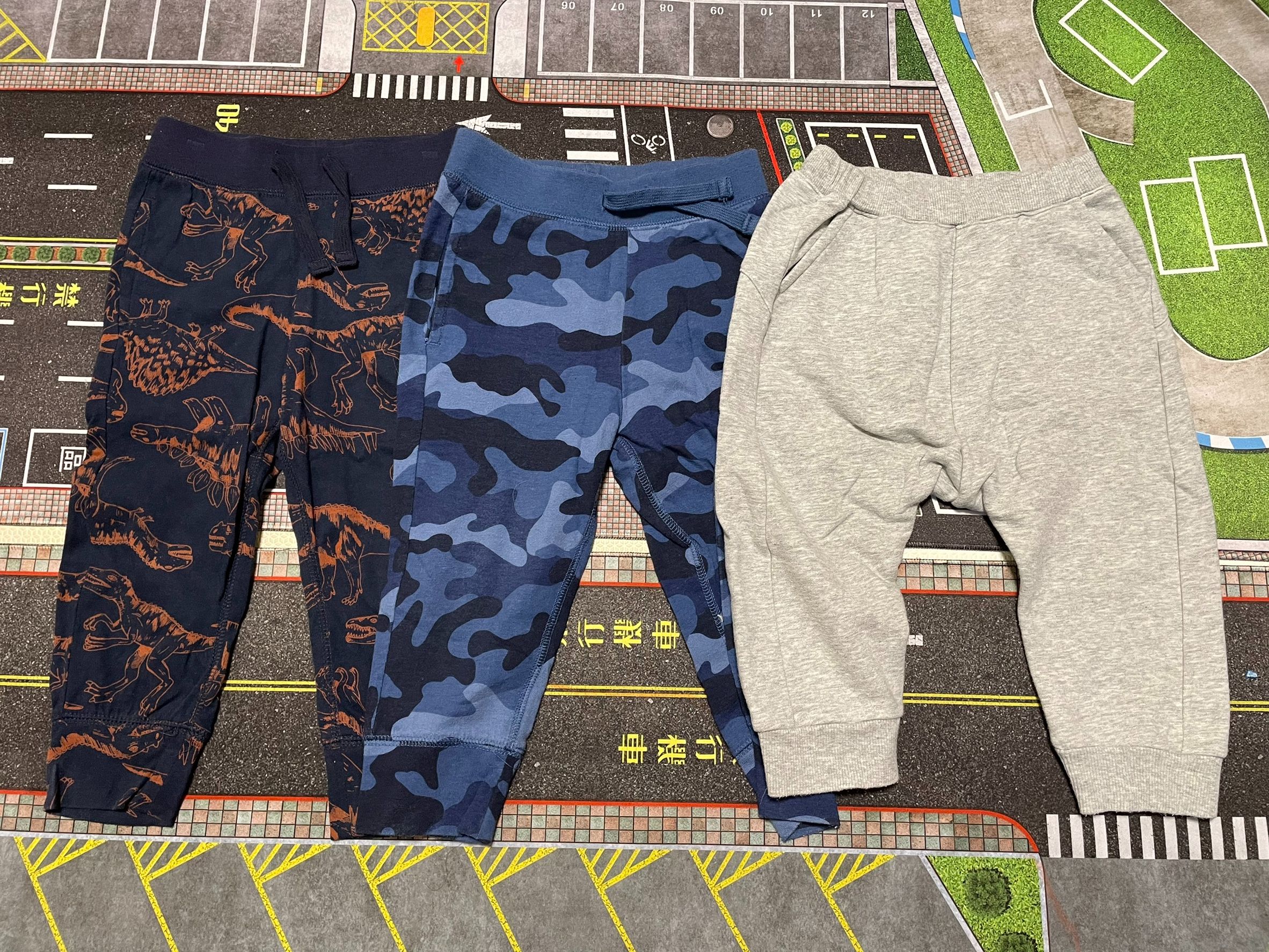 GAP褲（2 years）+uniqlo可調整腰圍運動褲（100cm）