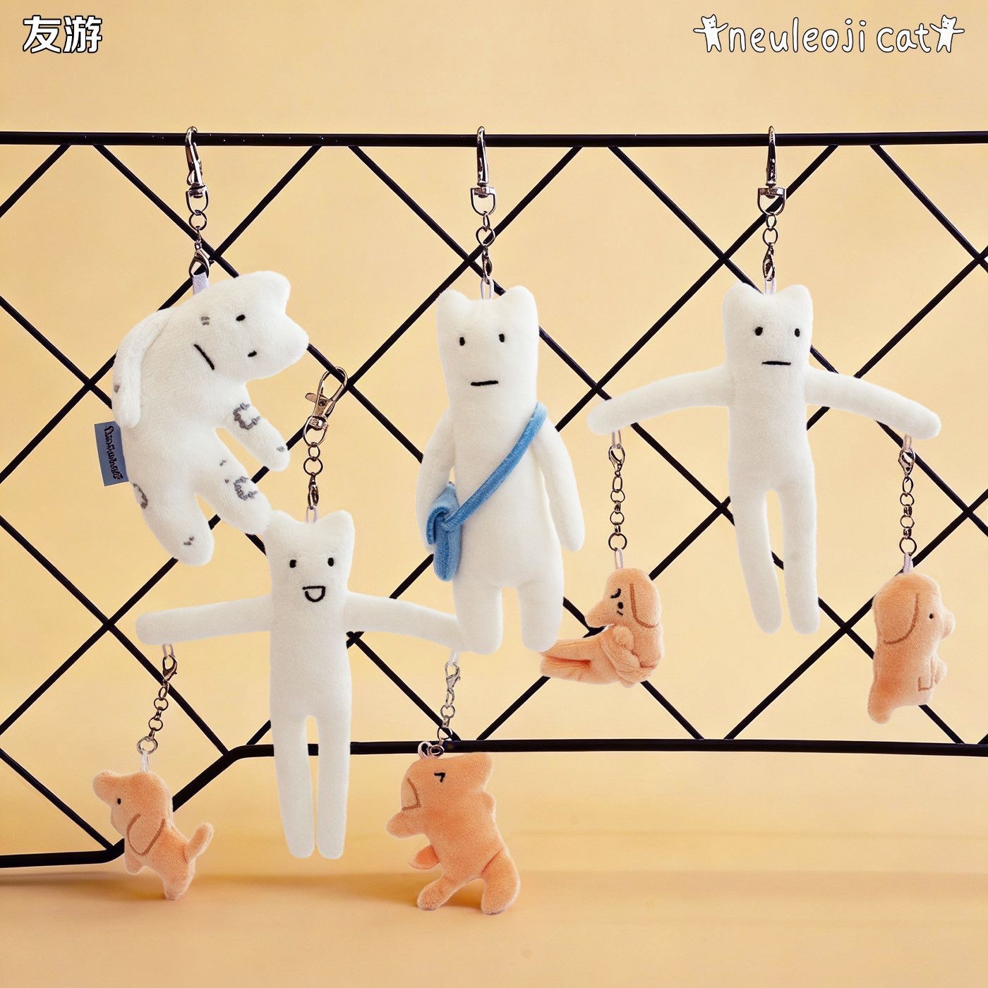 拉長貓小掛件