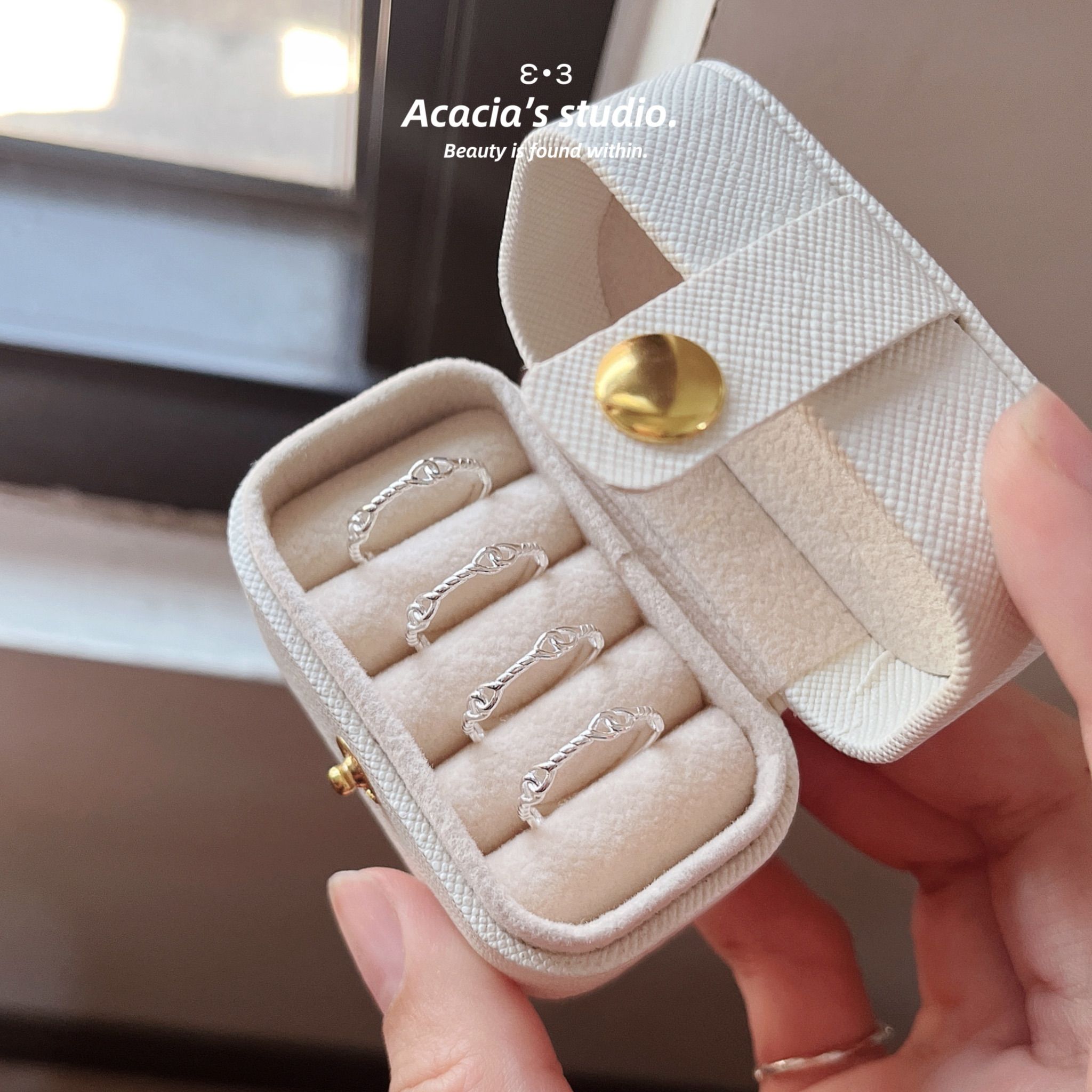 S925純銀｜閉口繩結尾戒🌱