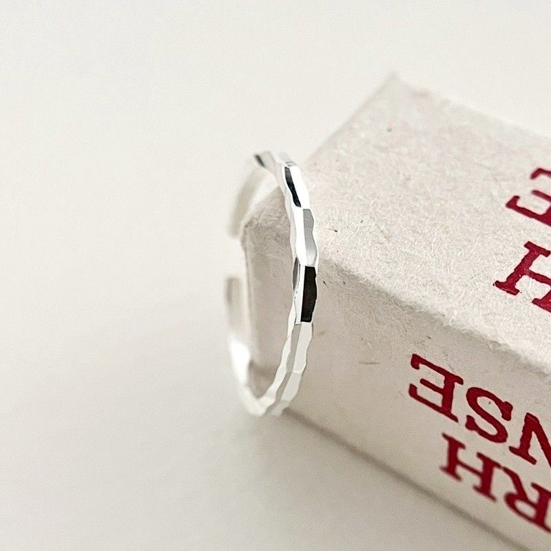 S925純銀｜閃度爆表不規則切面戒指