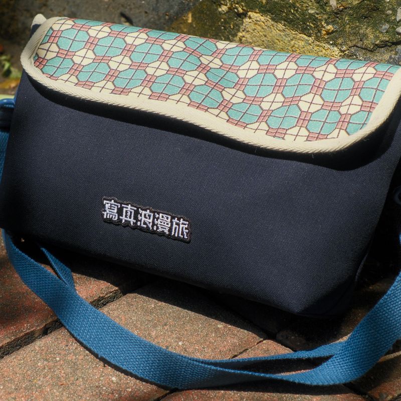 馬賽克磚相機布包 ♥ 寫真磚藍