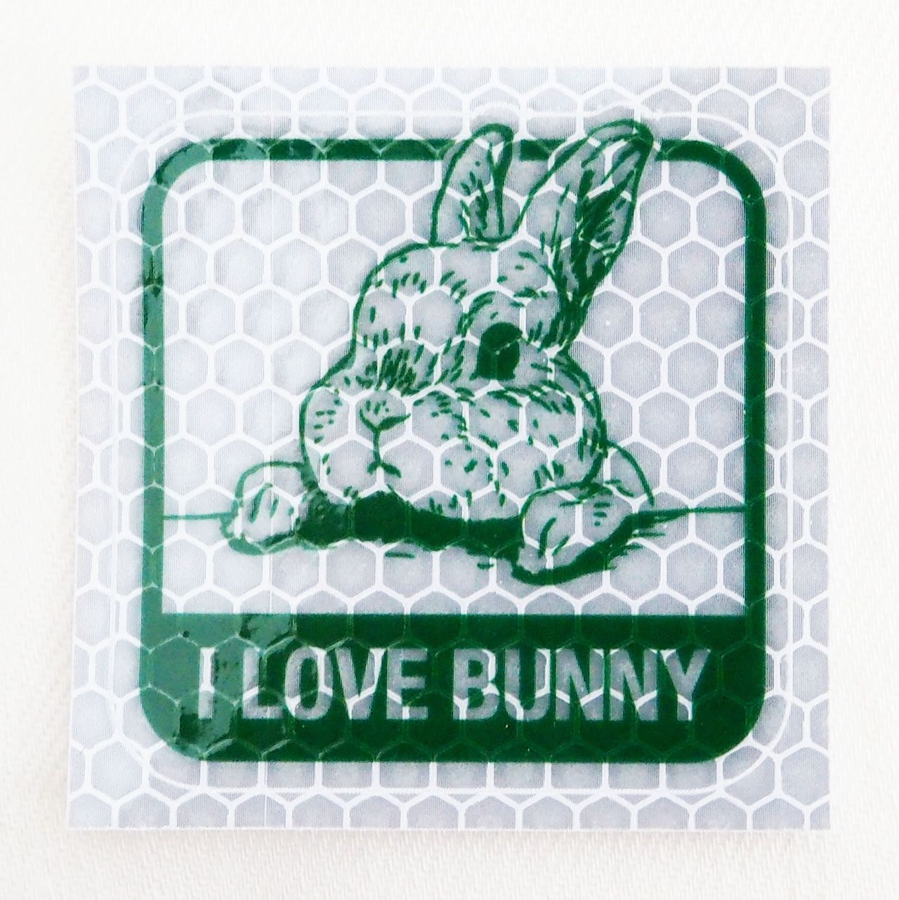 貼紙｜I LOVE BUNNY 反光貼 共2款