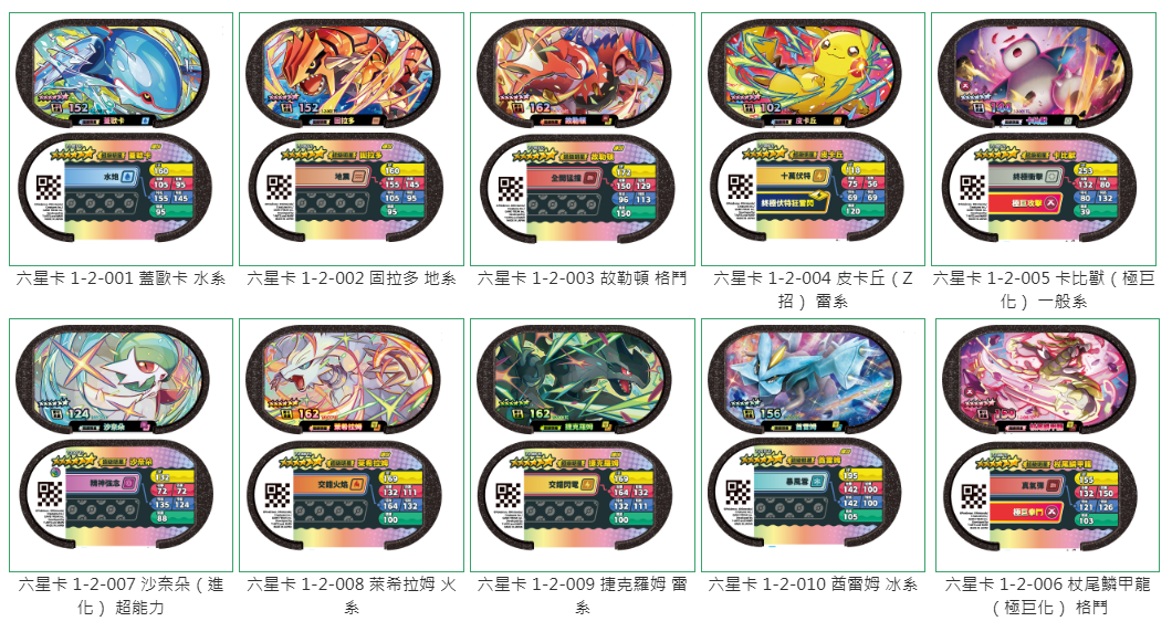 星塵二彈	六星卡