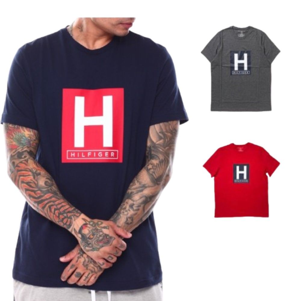 Tommy Hilfiger 經典大H 短袖 上衣 美國進口 正品販售 文字Logo T恤 短T 09T4223