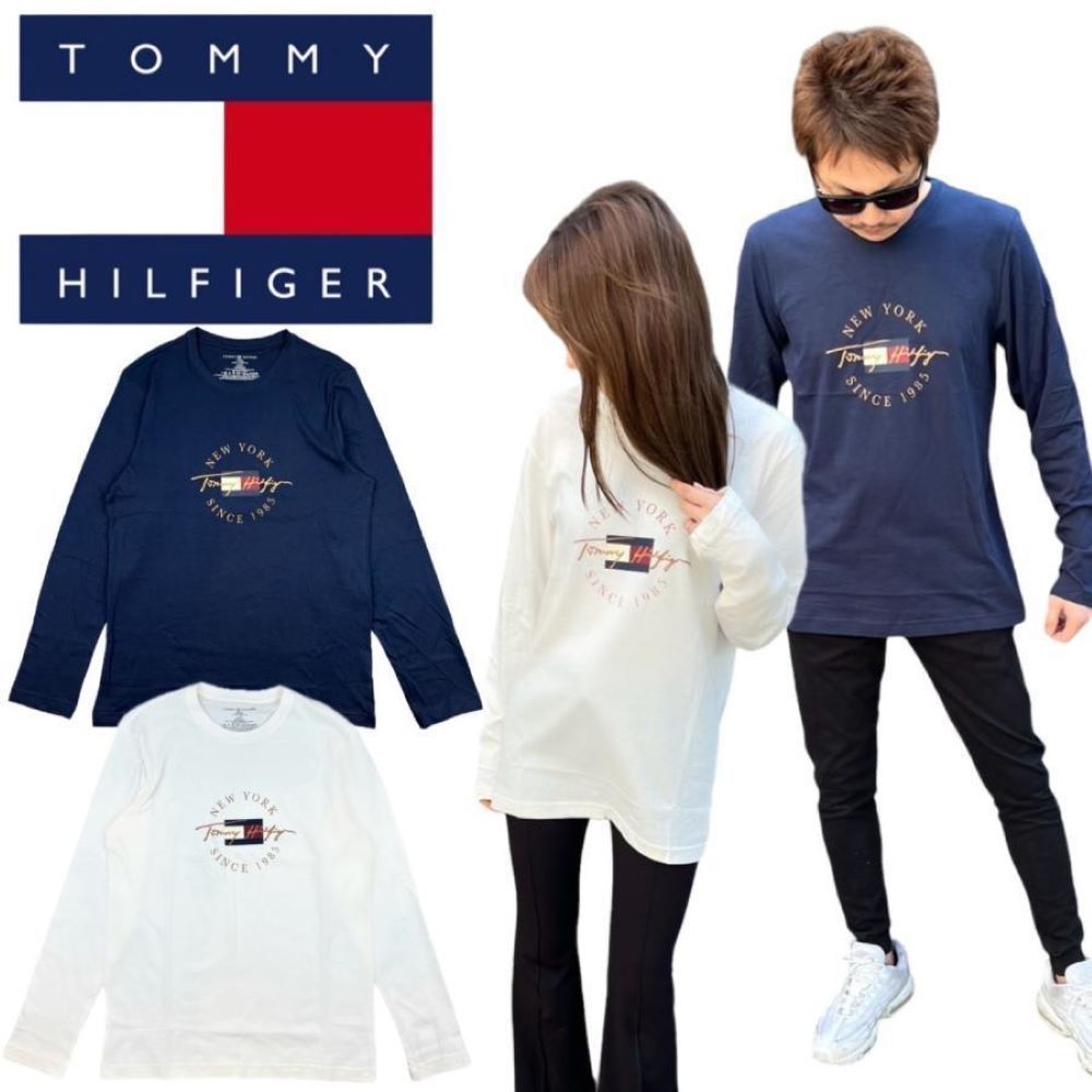 Tommy Hilfiger 歐美版型 輕薄款 長袖圓領T恤 上衣 休閒 居家穿搭 原裝進口正品 09T4329