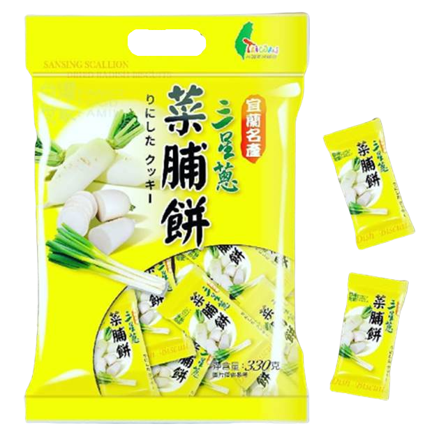 台灣世家-三星蔥菜脯餅300g/包