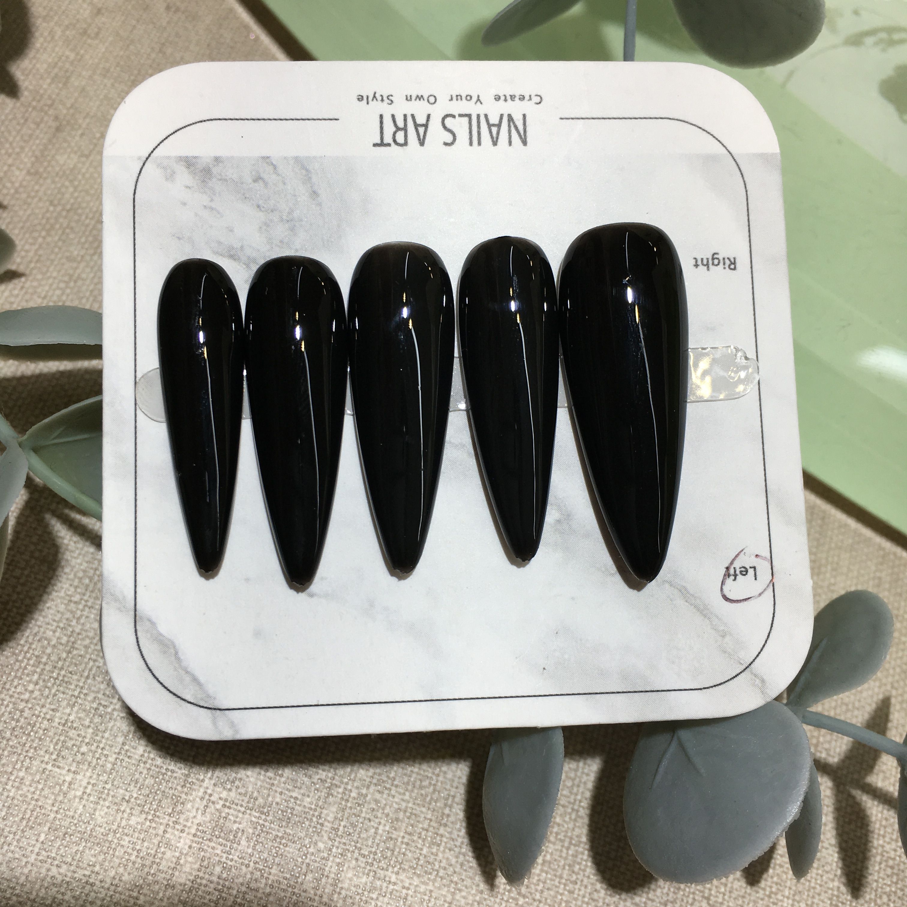 【夜繭】全黑色單色 單色穿戴甲