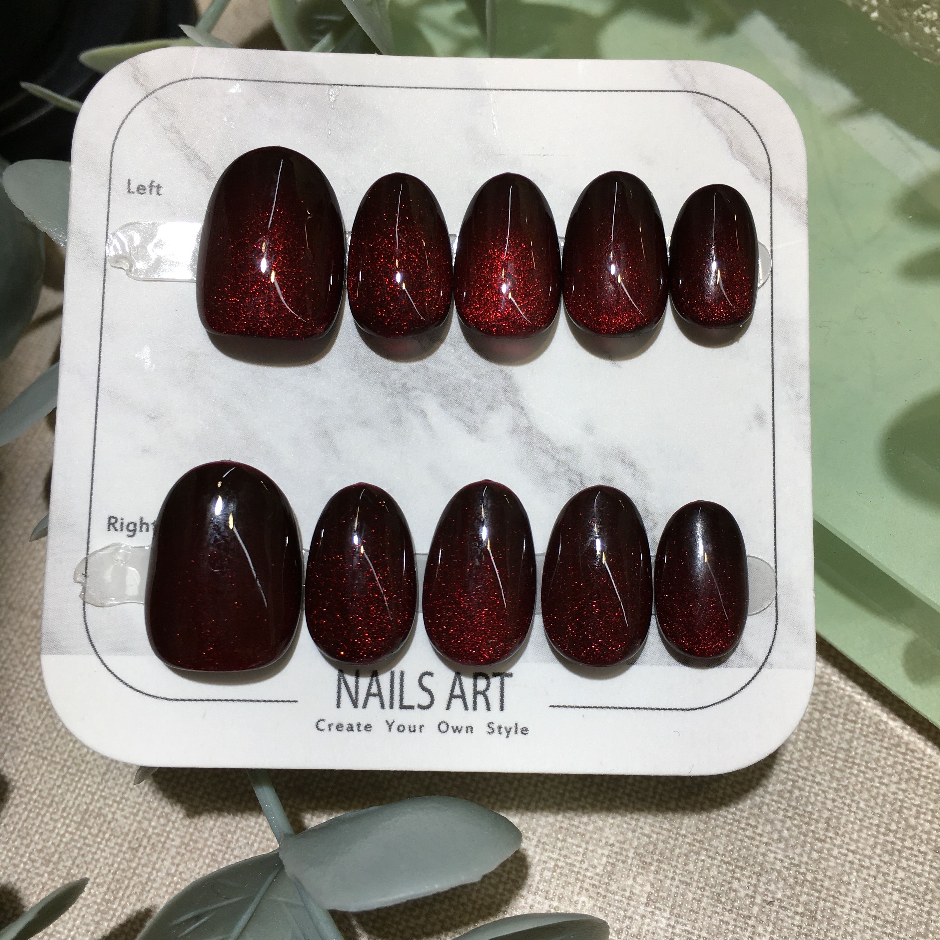 【赤燼】深邃紅黑光 單一色貓眼穿戴甲