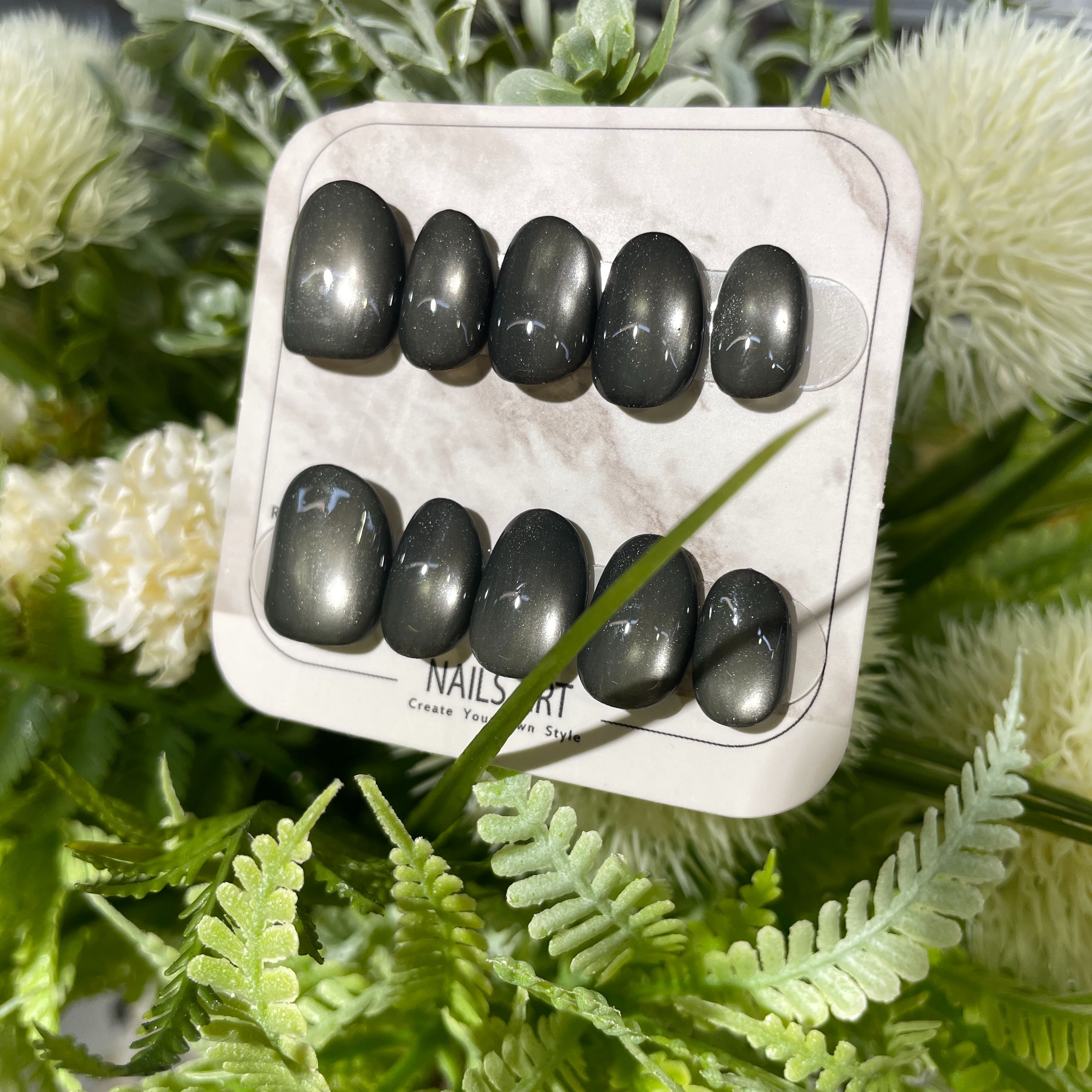 【墨苔星河】 單一色貓眼穿戴甲