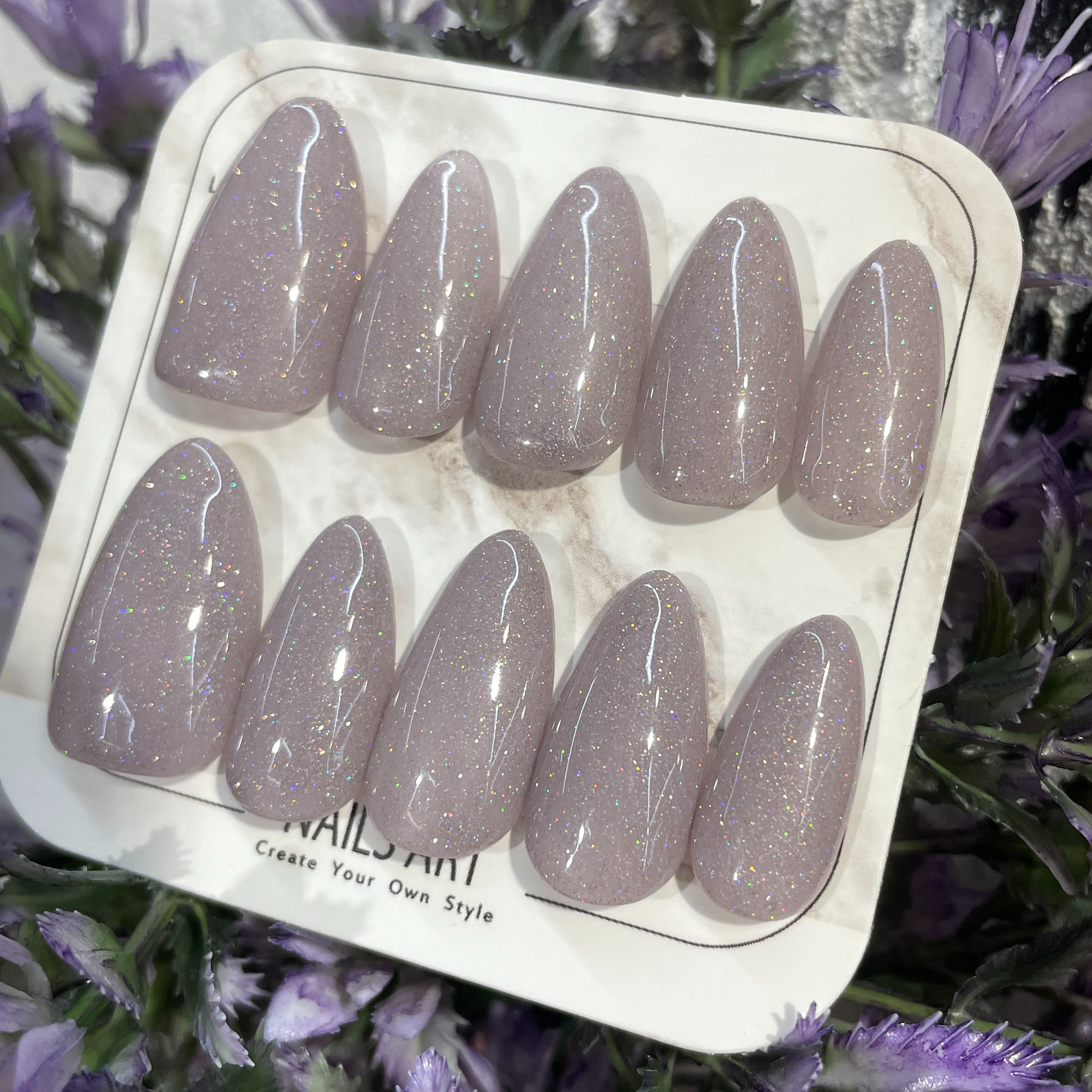 【遇紫】 單色細閃穿戴甲